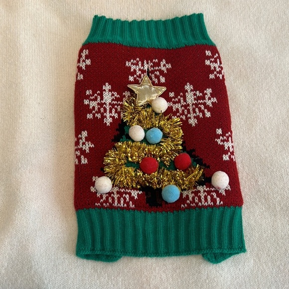 Dog/Puppy — Christmas Sweater with Sherpa inside - Picture 2 of 10